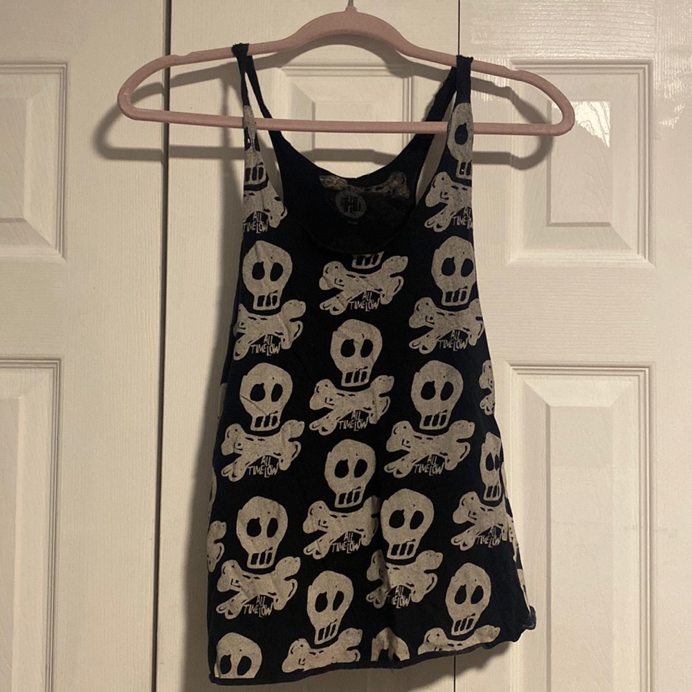 All time low tank top band tee